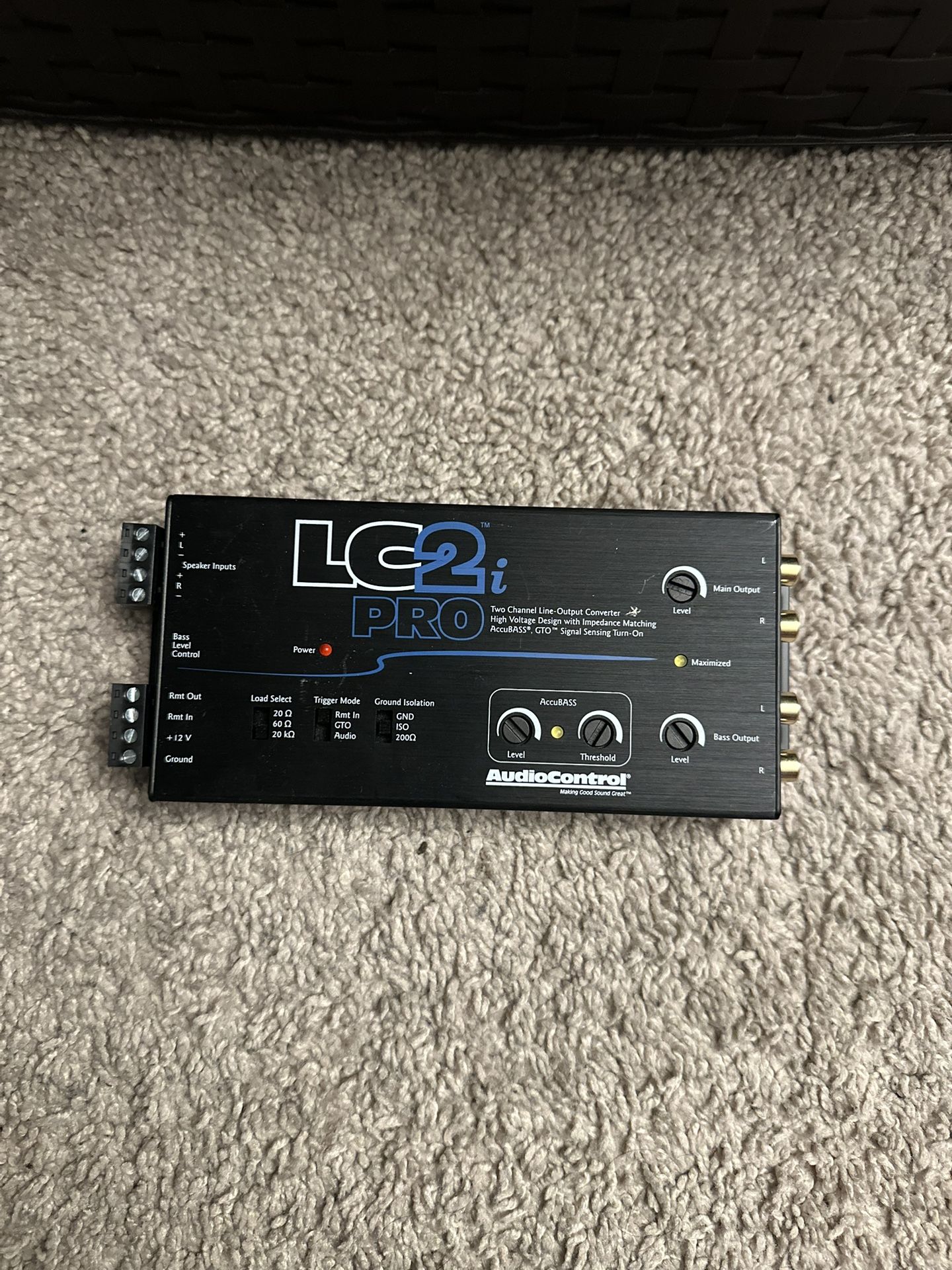 Audiocontrol LC2i Pro high to low 