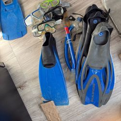 Juego De Buceo Con Snockers Y Mascara 