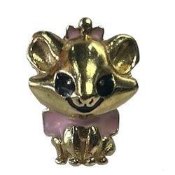 PENDANT CHARM YELLOW GOLD 10K KITTY