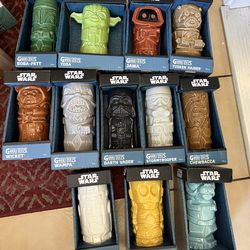 Star Wars Series 1 2 Ceramic Geeki Tiki Mugs Set of 12