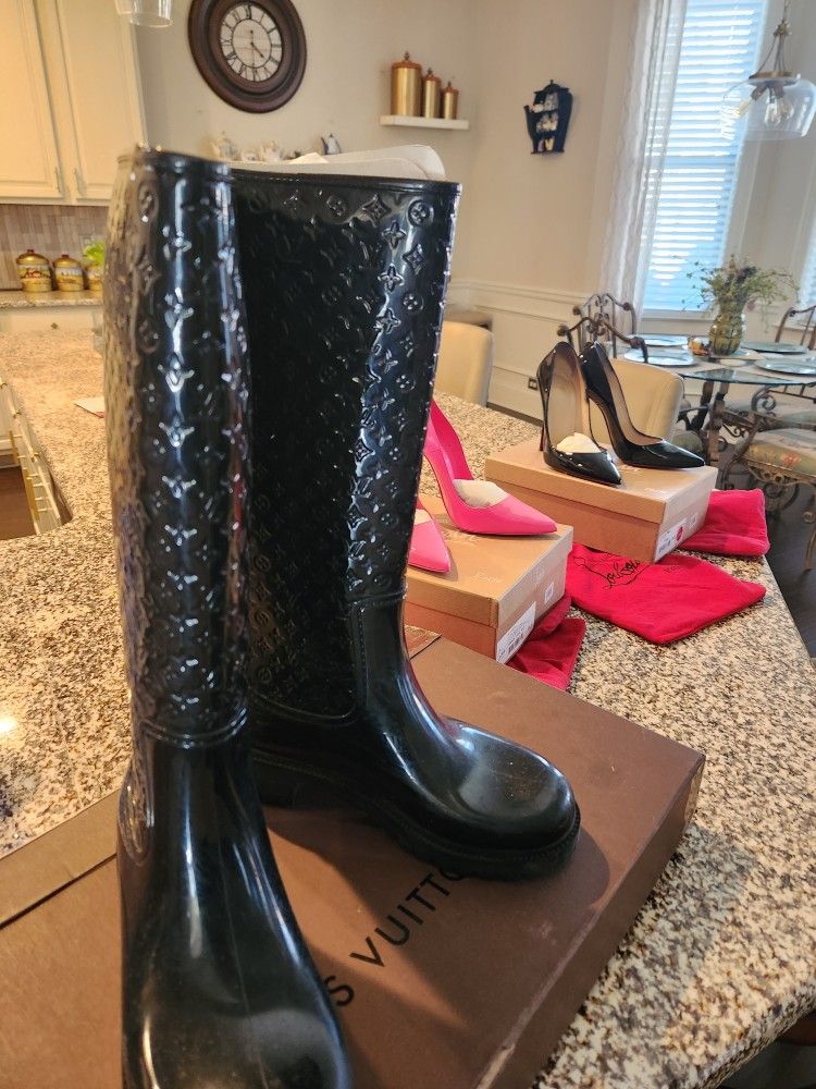 Authentic- Gucci RUBBER Rain BOOTS