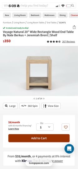 Pair of Nate + Jeremiah Voyage Natural Wood End Tables — Living Spaces