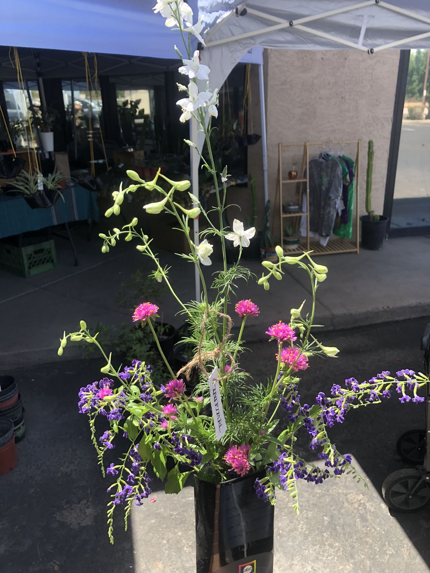 Vinyl Flower Vases