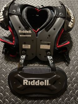 Riddell Pursuit Youth Shoulder Pad, Small , Blue/Red