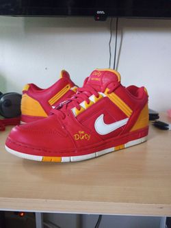 Nike Air Force 1 "The Dirty" Red Yellow Sneakers