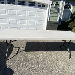 Lifetime 8 ft  Folding Table 