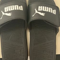 Black Puma Slides 