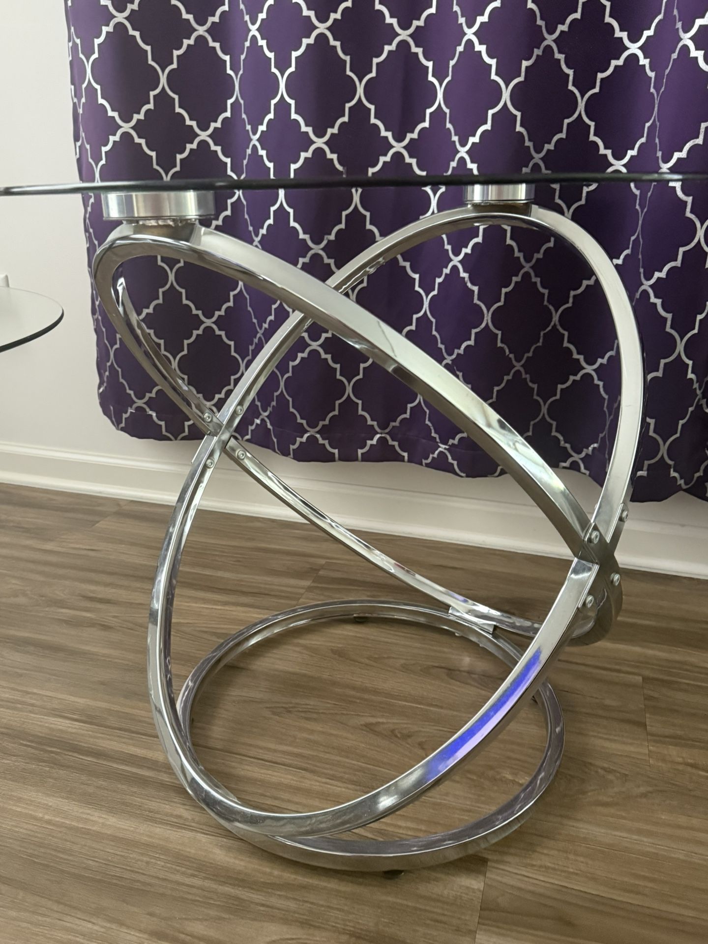 3 Piece Glass Top Living Room Table Set