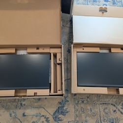 Dell Video Conference Meeting Work From Home Setup Dual 24 Inch With Dual Monitor Stand 