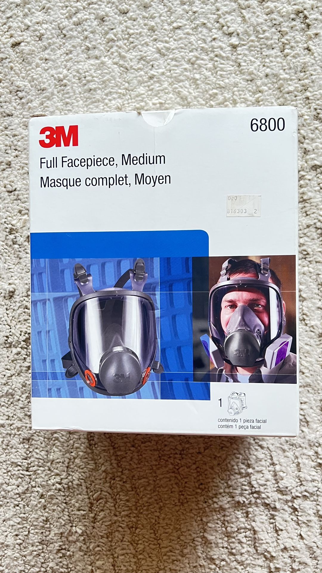 3M Full Reusable Face mask 6800 NEW
