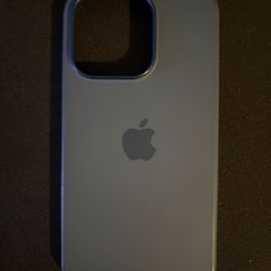 Genuine Apple iPhone 14 Pro Silicone Case Storm Blue