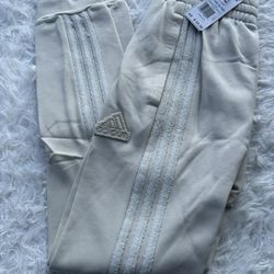 New Adidas men Cream Joggers pants size XS