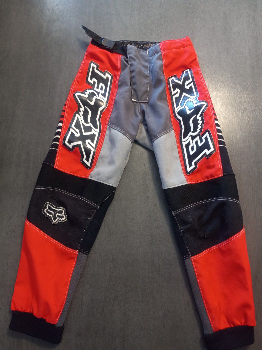 Fox Racing Motor 180 Pants Mens Size 26 Red/Black/White/Gray