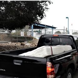 Free used CalKing pillow top mattress, box springs, and frame ; used but clean condition . Pick up this Saturday or Sunday 1/24-1/25 only