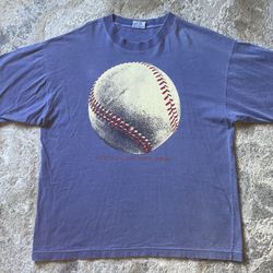 Vintage 90s Baseball Hank Player Tee Size XL