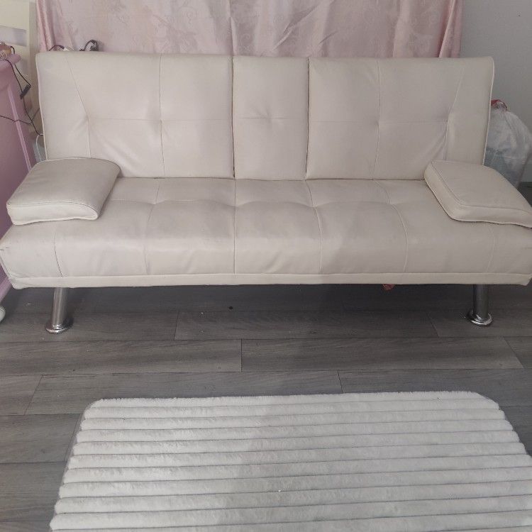 Small White Futon 