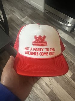 NEW Wienerschnitzel "NOT A PARTY 'TIL THE WIENERS COME OUT" Baseball Cap HAT