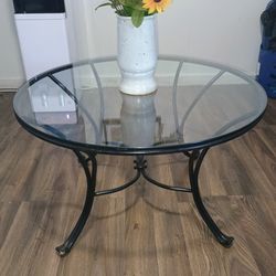 Coffe Table Metal And Glass