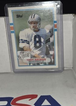 Stock1989 TOPPS TRADED TROY AIKMAN #70T ROOKIE DALLAS COWBOYS HOF PSA MINT 9 (contact info removed)8 