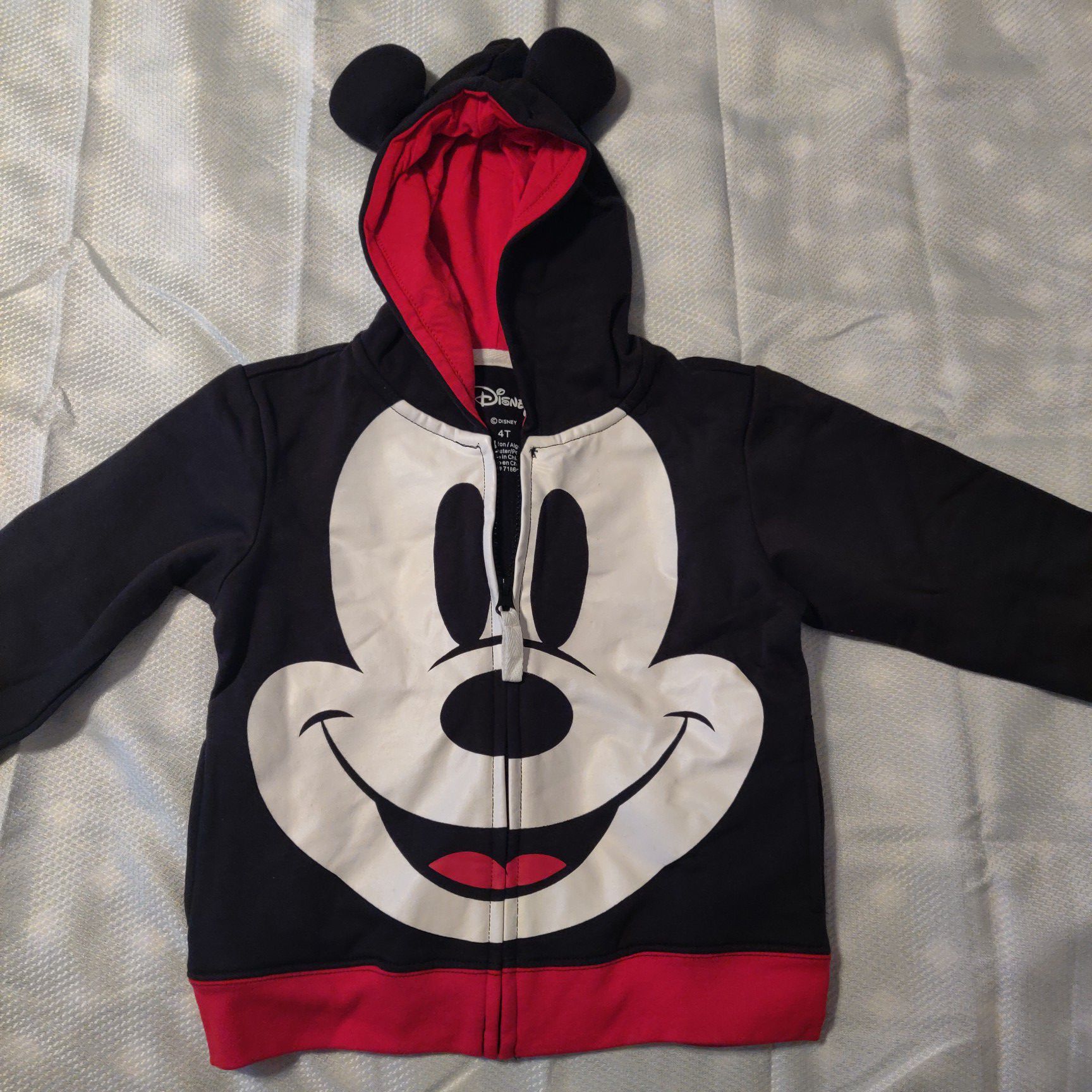 Toddler Boys' Mickey Mouse Costume Hoodie 4t Brand New!