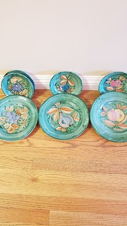Vintage Cassetta Vietri Italy Dishes