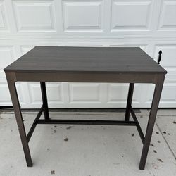 Brown Wood Veneer Table