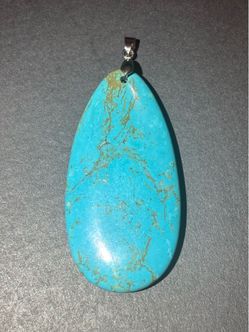 Dyed Howlite Teardrop/oval Pendant