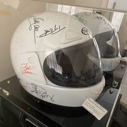 Helmet With Signatures 