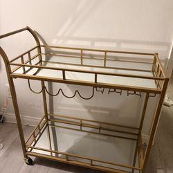 Rolling Cart Mini Bar