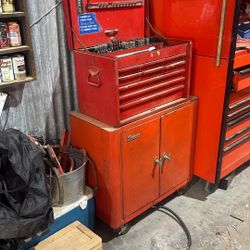 Vintage Snap On Top And Bottom Tool Boxes