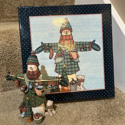 Lang & Wise 6.5" All Dressed Up Snowman 1st Edition with. Box New