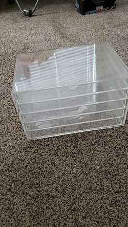 5 drawer acrylic storage