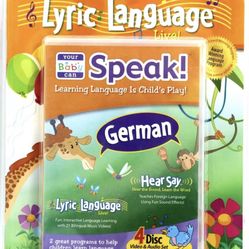 Your Baby Can Speak German For Children Of All Ages 4 DVD /  CD Set Activity Book