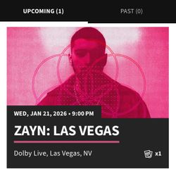 ZAYN TICKET