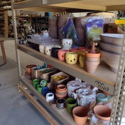 Gardening Supplies Pots, Saucers, Lights