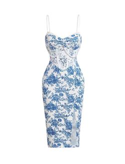 Bodycon Floral Corset Dress