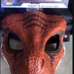 NEW Jurassic World Velociraptor Mask Red