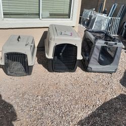 Medium Or Large Pet Dog Carrier Kennels $30-$50 Each 4 Different Available See All Photos 