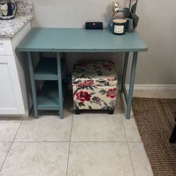 Rustic Cool Blue Desk/Table 