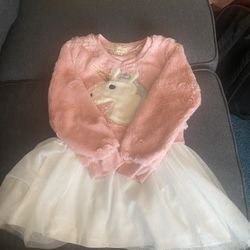 Girls 6 T Unicorn Tutu Dress