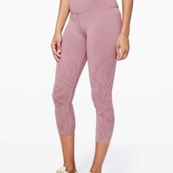 Lululemon Reveal Crop Zen Expression (Mauve)