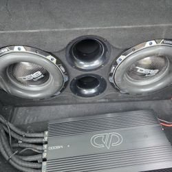 2 12 Inch DS18 Subs And 8k Amp