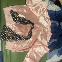 Pink Lady Jacket And Hair Sash 