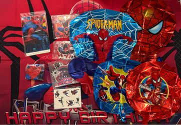 Spider-Man Birthday Party Decorations Balloons Bundle
