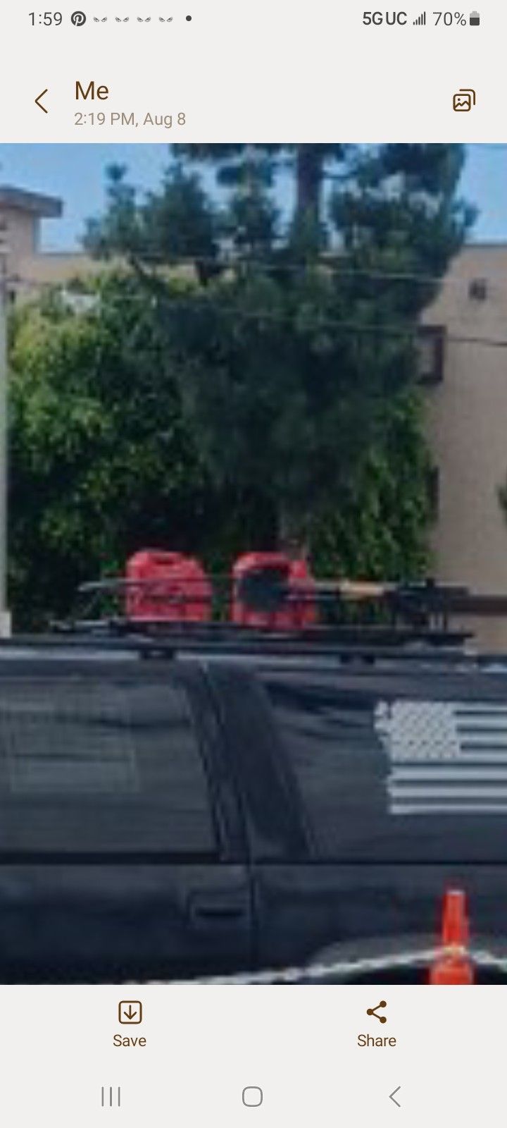 Roof Rack With Gas Tanks