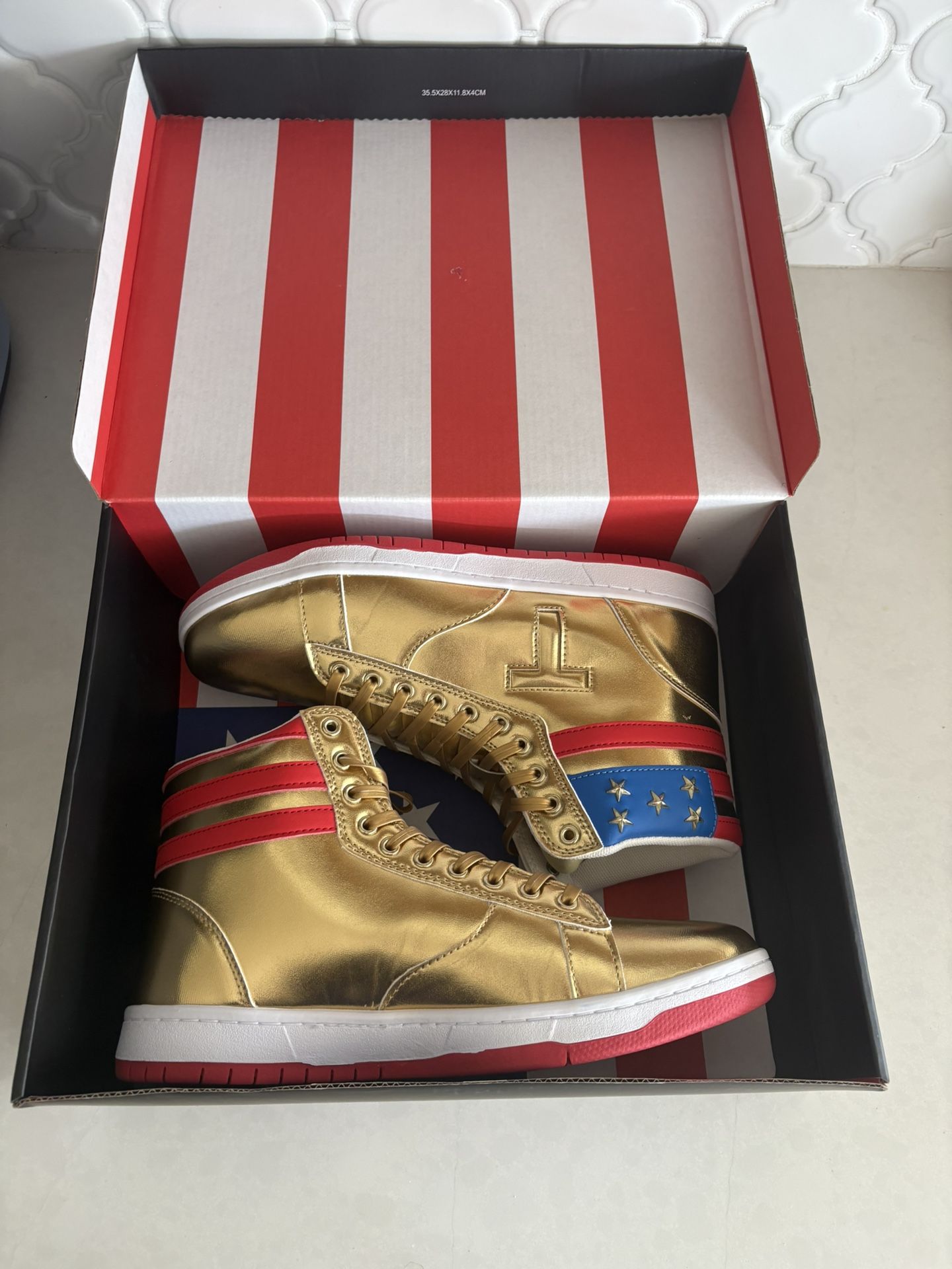 Gold Trump Shoes