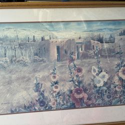 New Mexico HollyHocks Signed 175.00