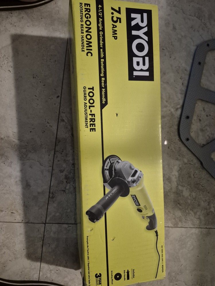 Ryobi 4 1/2" Angle Grinder