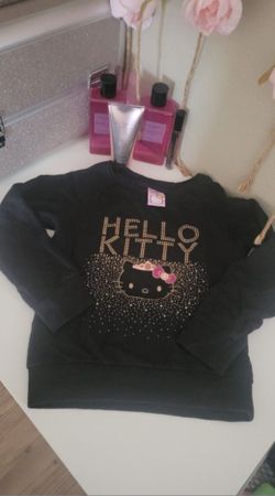 Girls Hello Kitty Black Sweater 6x