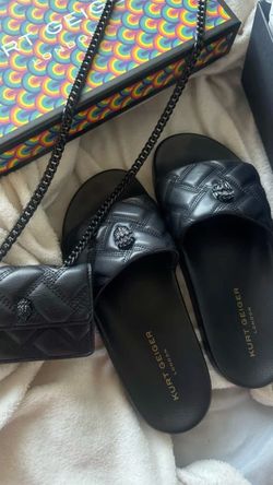 Kurt Geiger London Quilted Slide Sandals